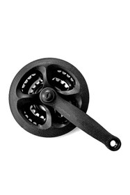 Resim Proride MTB AYNAKOL 42X32X24T 170MM KARBON DESEN SİYAH 6/7/8 VİTES UYUMLU 