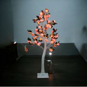 Resim hediyeconcepti 24LED Masa Lambası Gül Çiçek Ağacı USB Gece Işıkları Noel Dekorasyon Hediye Çocuk Odası Aydınlatma 
