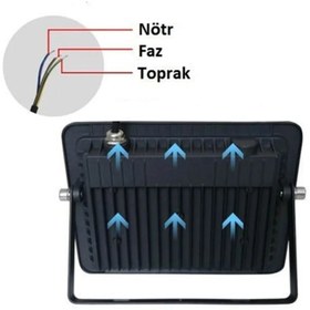 Resim Cata Ct-4657 30W Platinum Led Projektör 6400k Beyaz Işık 