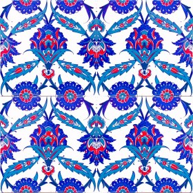Resim Armada çini 20x20 Cm Ac 30 İznik Desenli Kütahya Çini Pano Seramik 