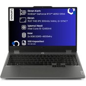 Resim Lenovo LOQ 15IAX9 83GS002TTR i5-12450HX 16 GB 512 GB SSD RTX4050 15.6" Dos Dizüstü Bilgisayar 
