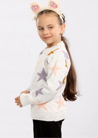 Resim Cloudy Kids Kız Çocuk Bisiklet Yaka Triko Kazak 