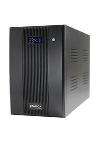 Resim D-1000 1000va Lcd Kesintisiz Güç Kaynağı Line Interactive 2x12v 7ah Ups Bilgisayar Kamera Ofis Pc 