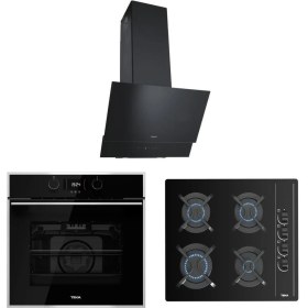 Resim Teka Siyah Ankastre Set (Hlb 840 Ss Bk -Gbc 64002- Atv 60) 