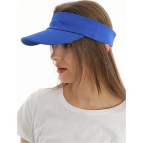Resim Uv Koruyuculu Unisex Siperlikli Mavi Şapka Mavi 