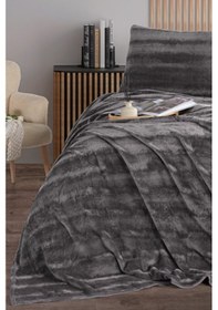 Resim Cozy Çift Kişilik Battaniye Takımı Anrasit 