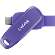 Resim Sandisk Phone Drive 128GB Android Uyumlu USB 3.2 Gen 1 Flash Bellek Purple Opulence - SDDDC6-128G-G46PO 