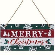 Resim 1 adet, Noel İşareti Country Merry Christmas Asılabilir Tabela, Çiftlik Evi Dış Mekan Ahşap Noel Süsü, Asma İpi ile Noel Tatili Süslemesi, Noel Ev Pencere Duvar Çiftlik Evi İç Dekorasyonu için Uygun 