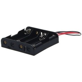 Resim 4'Lü 1,5V Aa Kalem Pil Kutusu Yuvası 4X1,5V Kablolu Batarya Tutuc 