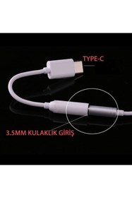 Resim teknosepetim Type-c 3.5mm Kulaklık Dönüştürücü Aparat Aux Çevirici Adaptör 