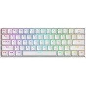 Resim REDRAGON K530 PRO Draconic Türkçe Q 60% Kompakt Kablosuz-Bluetooth 2.4G Brown Switch Mekanik Beyaz Klavye 