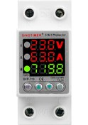 Resim Sınotımer Svp-719 63a N Aşırı Gerilim Koruyucu Elektrik Kullanımı Monitörü Güç Voltmetresi 