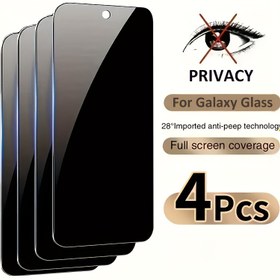 Resim 9H Sertlikli 4 Adet Gizlilik Ekran Koruyucu, for Samsung için Uygun for galaxy A23, A16 5G, S24 FE, A36, A56, A55, A35 5G ve for galaxy A51 S20FE için. 