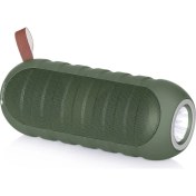 Resim New Rixing NR-3025L Taşınabilir LED El Feneri Bluetooth Hoparlör Yeşil (Yurt Dışından) 