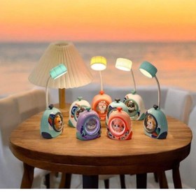 Resim Çok Renkli Sevimli Hayvan Kabinli Çocuk Masa& Gece Lambası Rgb Led Esnek Başlıklı Gece Lambası Çok Renkli 