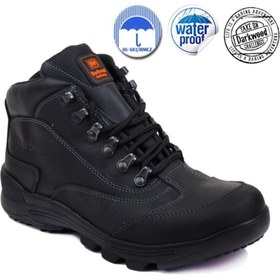 Resim Darkwood 3263 Siyahi Trekking & Outdoor Hakiki Deri Su Geçirmez Waterproof Bot 