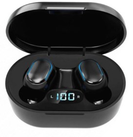 Resim E7S Bluetooth Kulaklık Extra Bass Hd Ses Çift Mikrofon Universal Kablosuz Kulaklık Siyah 