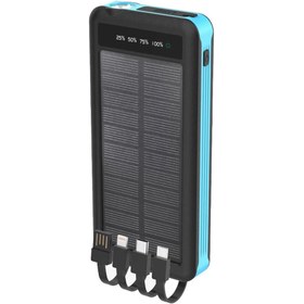 Resim Dorasan Linkage LKP48 10.000 Mah Güneş Enerjili LCD Göstergeli Kablolu Powerbank - Hızlı Şarj 