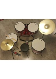 Resim Maxtone Mxc-3017nbk 5 Parça Akustik Davul Seti 