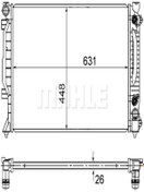 Resim BEHR Mahle Cr1686000s (8MK376781-031) Yag Sogutuculu Su Radyatoru 4b0121251n 8mk376781031 (WK543372) 