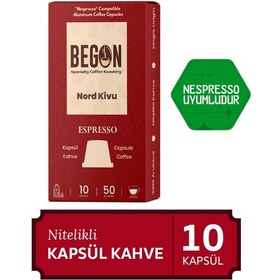 Resim Begon Kahve Nord Kivu Espresso Kapsül Kahve 10'lu 