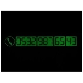 Resim çu çokuygunuz Araç Içi Fosforlu Telefon Numara Plakası Numaratör Numara Kiti 