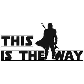 Resim Star Wars This İs The Way Yapışkan Arma Araç&motor&dekor 10 X 5 Cm 