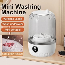 Resim Taşınabilir Mini Çamaşır Makinesi | 1 Lt İç Çamaşırı Yıkama Makinesi,Çorap İç Çamaşırı Seyahat Yurt Apartman Kamp İçin Kumaş Cihazları | Seyahat Kamp Yurtlar Oteller 