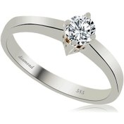 Resim Cigold 14 Ayar Tektaş Pırlanta Yüzük Pyzk900026 