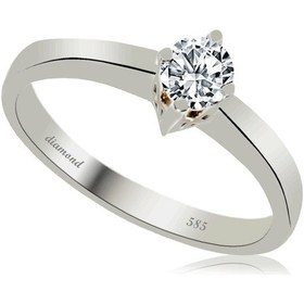 Resim Cigold 14 Ayar Tektaş Pırlanta Yüzük Pyzk900026 