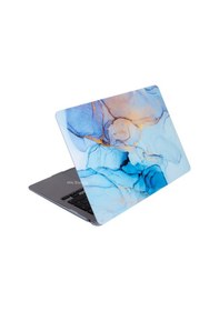 Resim Apple Uyumlu MacBook Air M1 Kılıf 13 İnç Maarble14nl Touchıd'li M1 Air A2337 A2179 A1932 İle Açık Mavi 