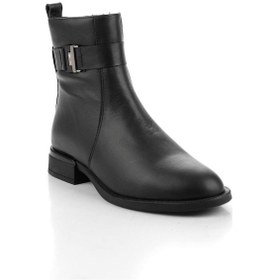 Resim Siyah Hakiki Deri Kadın Bot & Bootie K02724560303 Siyah 