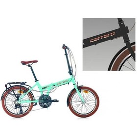 Resim Carraro Flexı 121 Katlanır Bisiklet 350h V 20 Jant 21 Vites Mat Haki Siyah Bakır Çok Renkli 