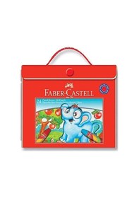 Resim Faber-castell Plastik Çantalı Tutuculu Pastel Boya 24 Renk Çok Renkli 