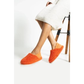 Resim Trios Shoes Kadın Lastikli Kaymaz Taban Peluş Ev Botu Panduf TS1153 