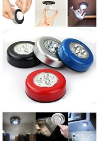 Resim Dokunmatik 3Lü Led Lamba Dolap Içi Mutfak Tezgah Altı Aydınlatma 