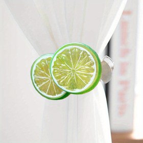 Resim 1 Set Boho Stil Plastik Limon Dilimi Perde Klipsi, Dekoratif Sahte Meyve Perde Bağlama, Pencere Tedavisi İçin Ev Dekoru Aksesuarı 