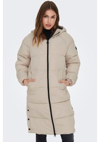 Resim Only Kapüşonlu Puffer Taş Kadın Kaban 15304786 001 