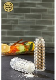 Resim 2 Li Boncuklu Plastik Mika Tuzluk Biberlik Baharatlık Boncuk Seri 