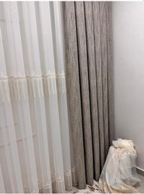 Resim Nivemeshome 2571 V -117 Reina Gold 1/2,5 Pileli Bambu Tül Perde 500x280 