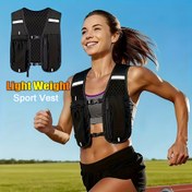 Resim Outdoor Spor Koşu Yelek Çantası Bel Çantası Telefon Çantası, Gece Koşusunda Reflektif Özellikli, El Cihazları ve Para Kesesi ile Birlikte Kullanılabilir Göğüs Çantası 