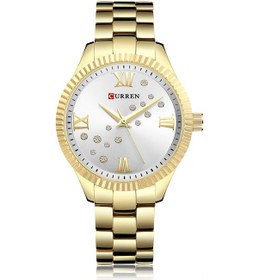 Resim Curren 9009 Kadın Kol Saati Kuvars Mekanizma Kristal Kol Saati Basit Günlük Hediye Kadınlar İçin Çok Renkli 