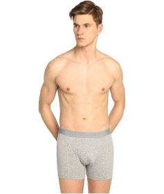 Resim Tutku Erkek Gri Pamuklu Elastan Likralı Boxer 3'lü Paket Gri 