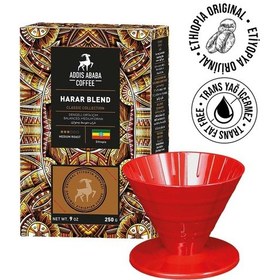 Resim Addıs Ababa Harar Blend Kahve Ve V60 Dripper 