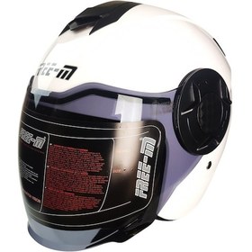 Resim Free-M Motosiklet Yarım Kask Double Vizörlü Abs Material Kask 