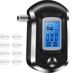 Resim Xiyu Shop 11 Adet-Kutu Stili Olmadan 11 Ağızlıklı Alkol Test Cihazı LCD Ekranlı Profesyonel Dijital Nefes Algılayıcı Bafometro Alcoholimetro Dfdf (Yurt Dışından) 