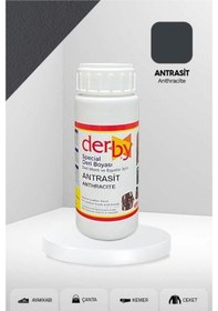 Resim Derby Antrasit Deri - Mont - Çanta - Kemer - Cüzdan Yenileme Boyası 100 ML Antrasit 