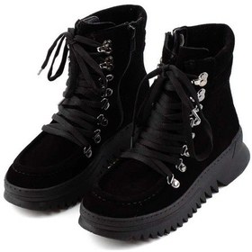Resim Siyah Leather Kadın Bot & Bootie K02032150502 Siyah 
