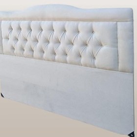 Resim Başlık 90339 DK Çift Kişilik 150'lık Tay Tüyü Krem Kumaş Dolgun Kapitone El Yapım 