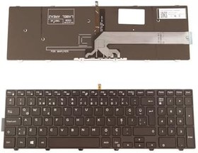 Resim Dell Vostro 3549 ile Uyumlu Notebook Klavye Işıklı Türkçe Siyah 